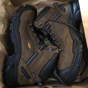 KEEN Utility Men's Braddock Mid Height Aluminum Toe Waterproof Work Boots